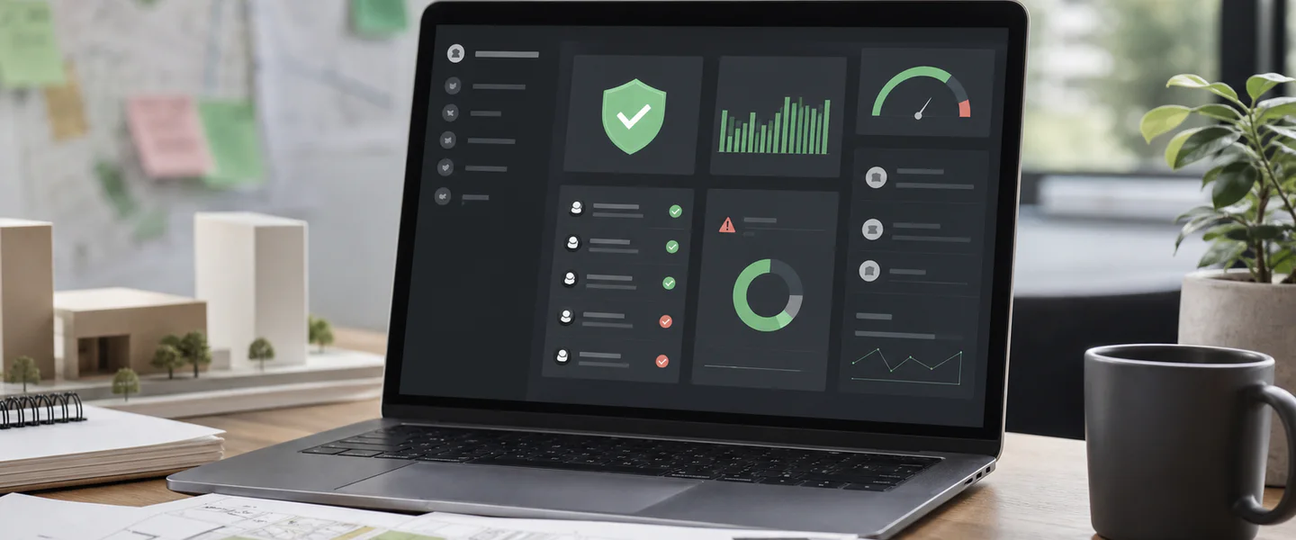 Consultation integrity dashboard showing verification checks, response signals and planning documents